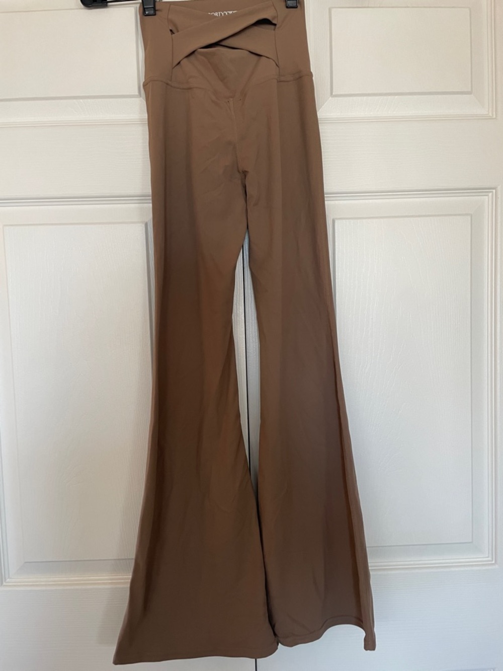Cider Wide-Leg High-Waist Flare Pants — Brown #04